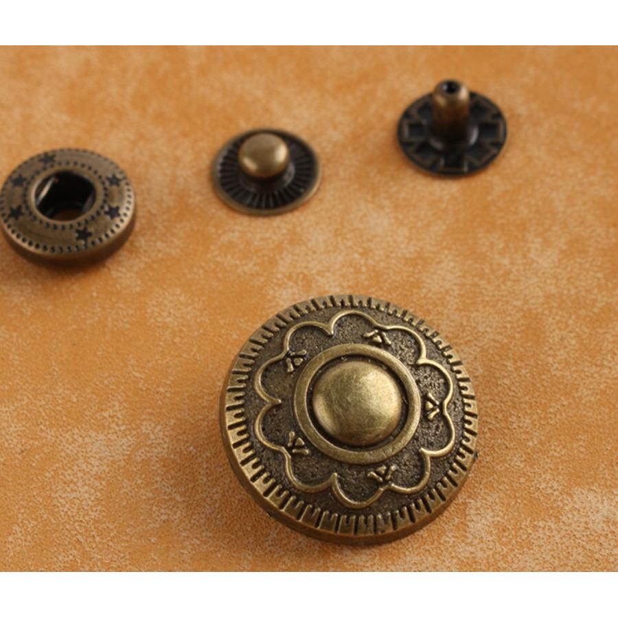 バネホックコンチョボタン　 金具 カシメ 1個入 |  | 16