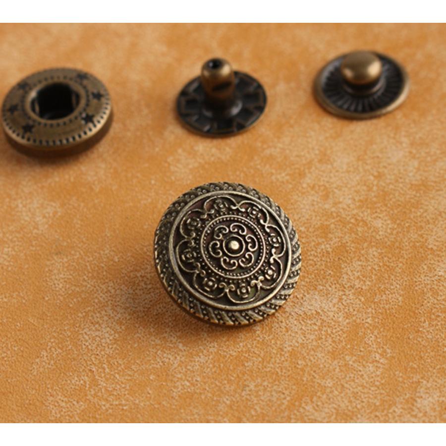 バネホックコンチョボタン　 金具 カシメ 1個入 |  | 03