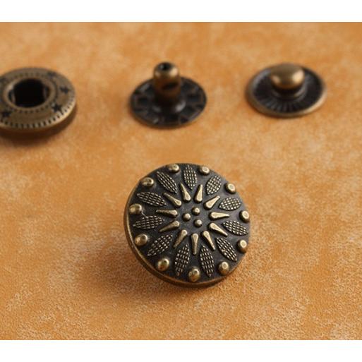 バネホックコンチョボタン　 金具 カシメ 1個入 |  | 04