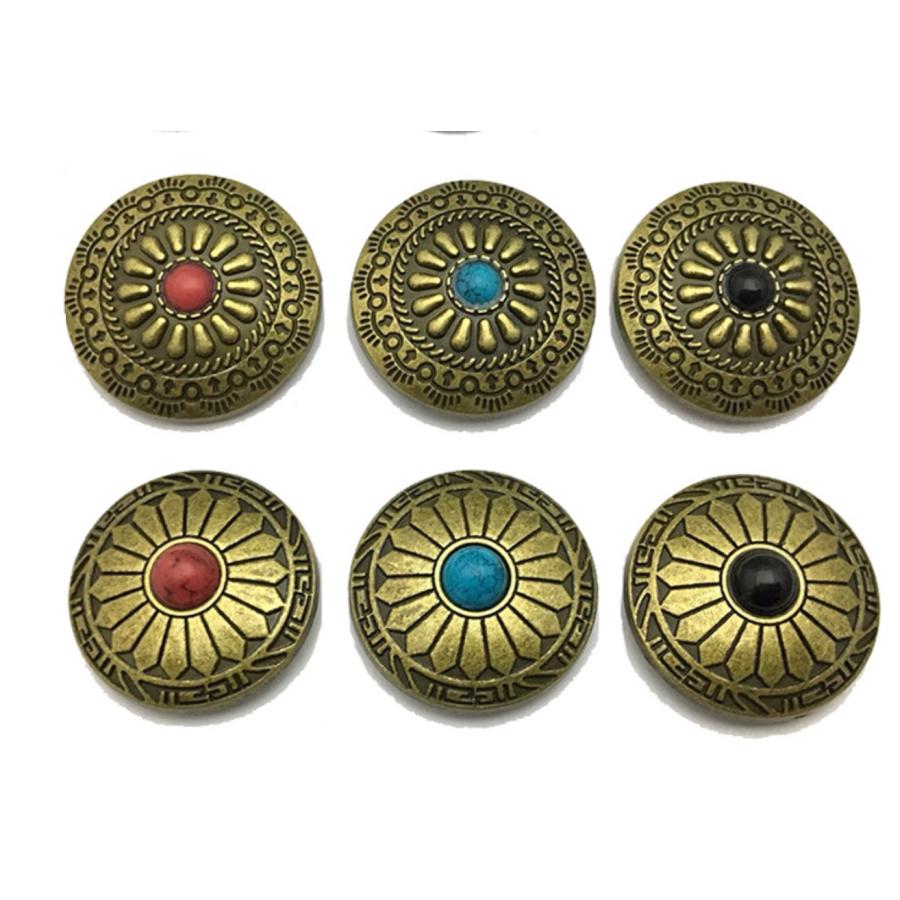 ネジ式ボタン コンチョ 金具 カシメ 幅20mm　1個入 |  | 13