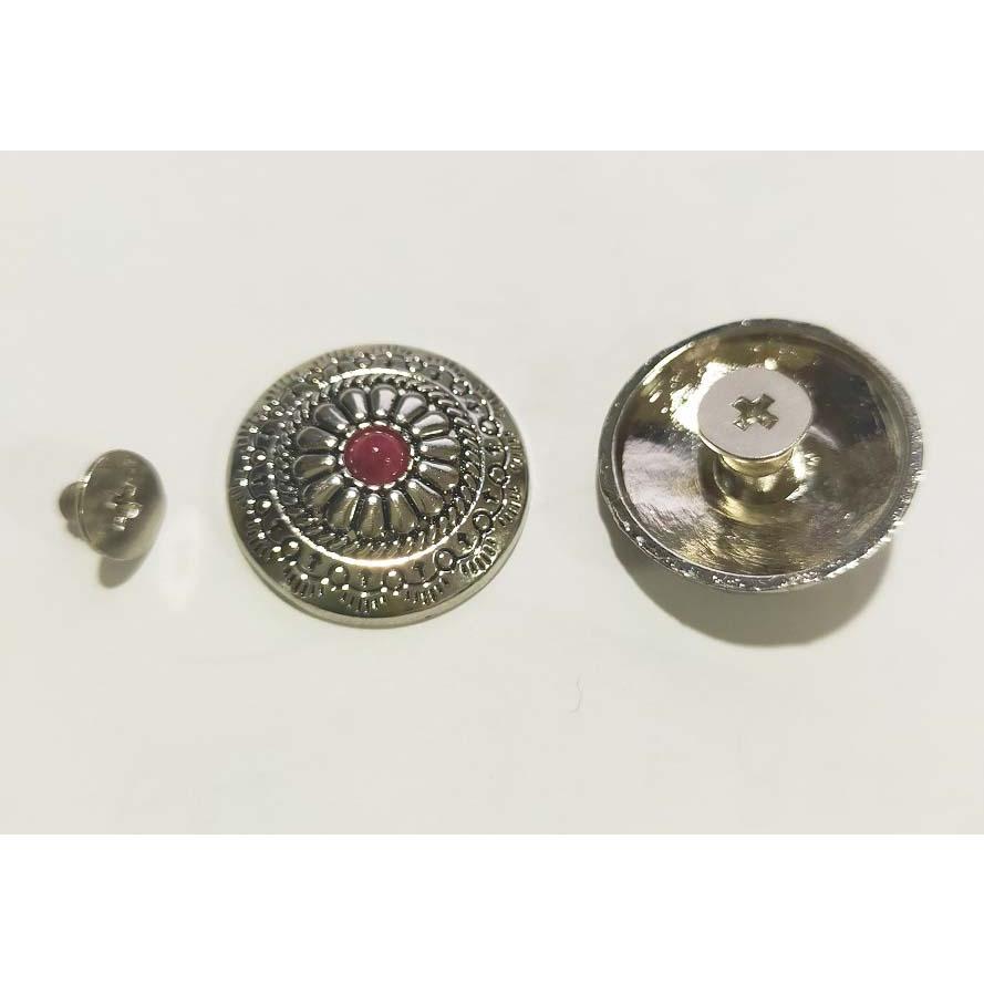 ネジ式ボタン コンチョ 金具 カシメ 幅20mm　1個入 |  | 18