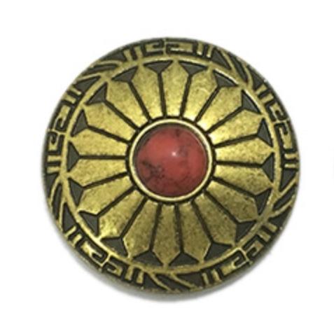 ネジ式ボタン コンチョ 金具 カシメ 幅20mm　1個入 |  | 04