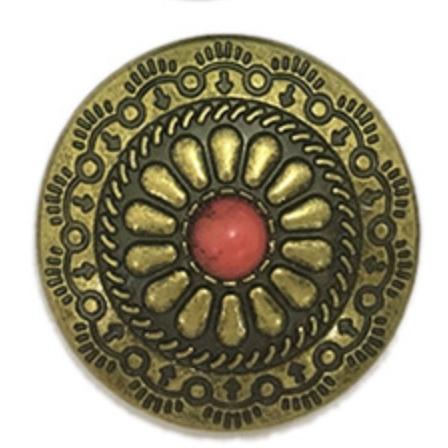 ネジ式ボタン コンチョ 金具 カシメ 幅20mm　1個入 |  | 01