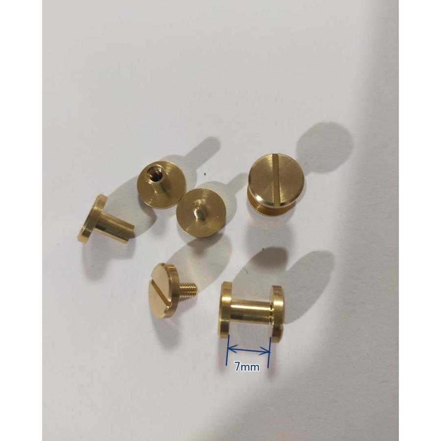 業務用販売 　100個以上から承り　取り寄せ　ネジ式カシメ ゴールド 持ち手 金具 カシメ |  | 03