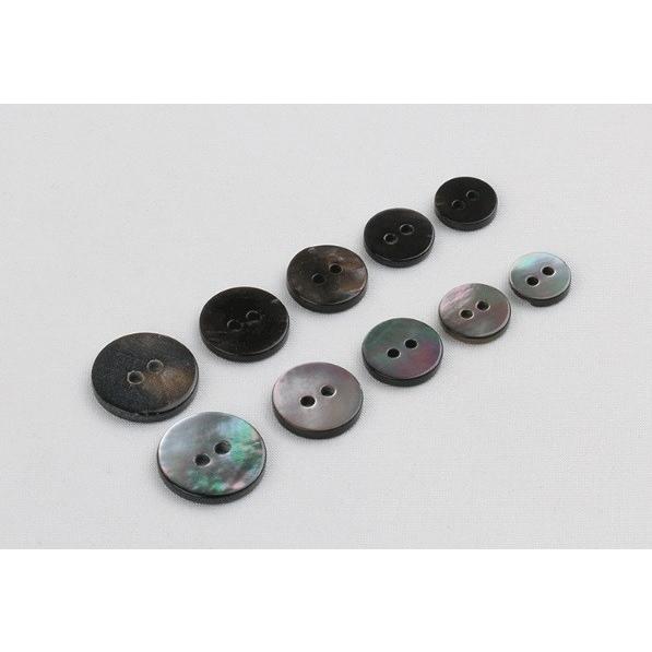 貝ボタン(黒蝶貝) 15mm　2穴　4穴　1個入 天然素材 |  | 06