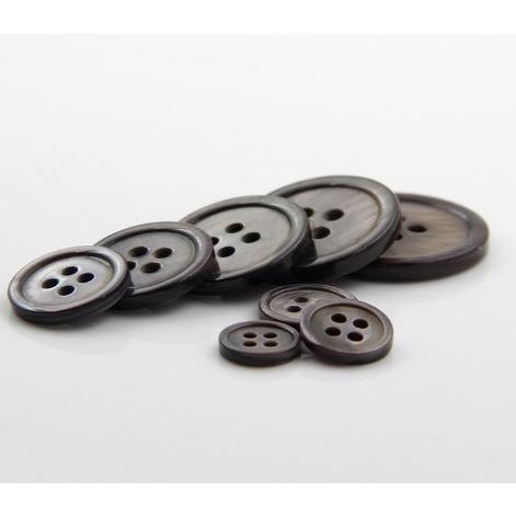 貝ボタン 11.5mm　貝　グレー　1個入 天然素材 　4穴　縁あり |  | 04