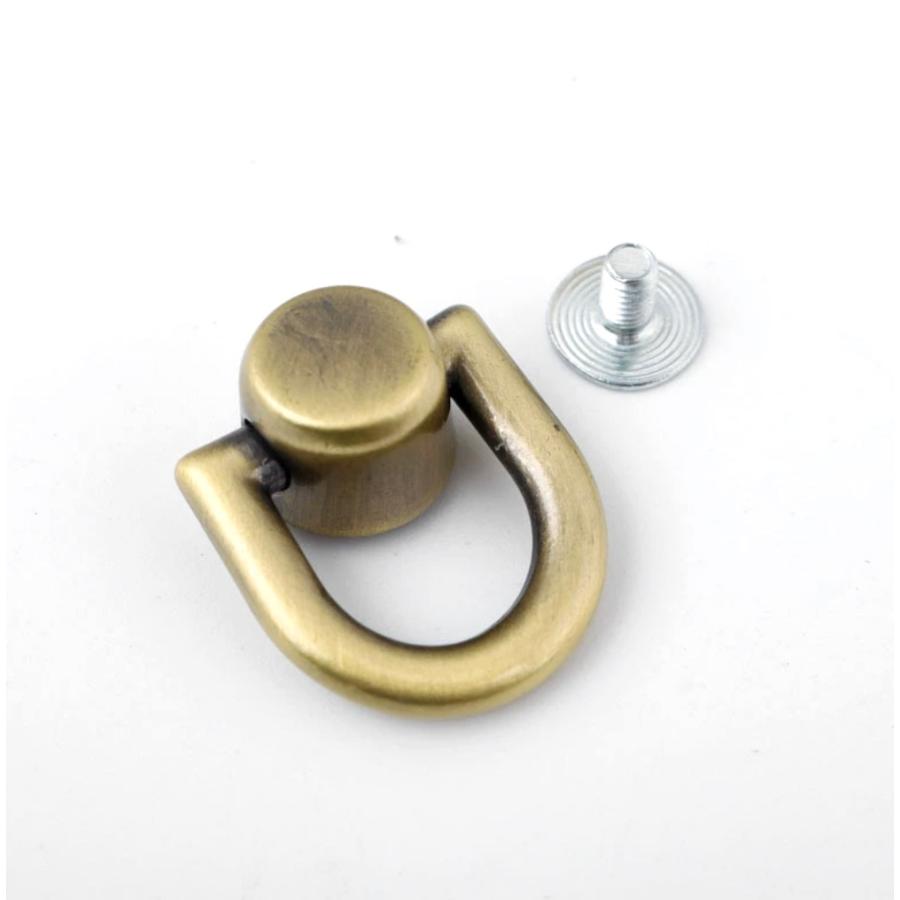 ネジ式 手カン　真鍮製　一個入  　ネジタイプ 持ち手 金具 カシメ 取り手 |  | 03