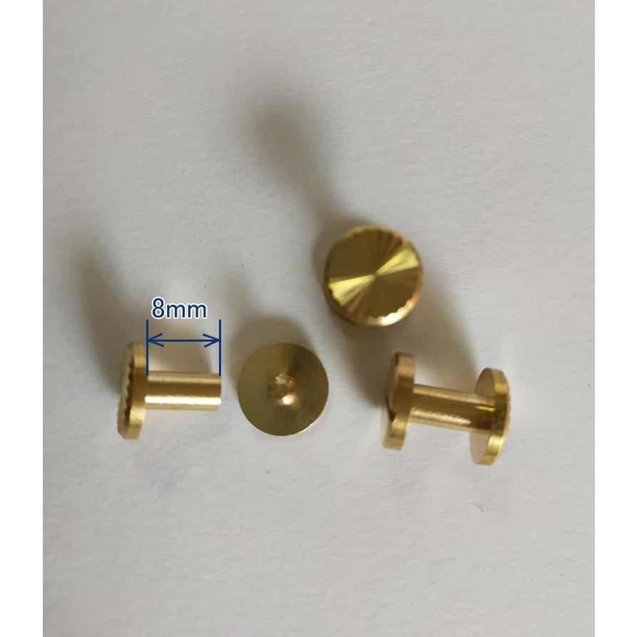 ネジ式カシメ ゴールド 持ち手 金具 カシメ 模様付け |  | 03