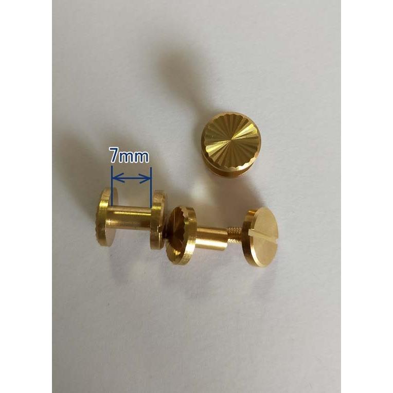 ネジ式カシメ ゴールド 持ち手 金具 カシメ 模様付け |  | 04