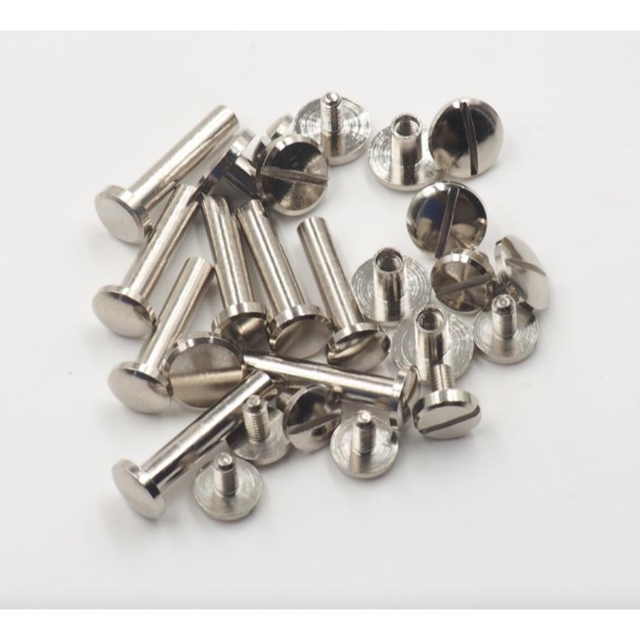 ネジ式カシメ ゴールド シルバー　持ち手 金具 カシメ 足サイズ大きめ　1個入 |  | 03