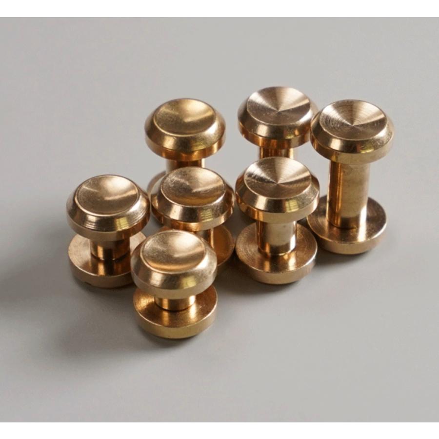 凹面ネジ式カシメ ゴールド 持ち手 金具 カシメ　1個入 |  | 01