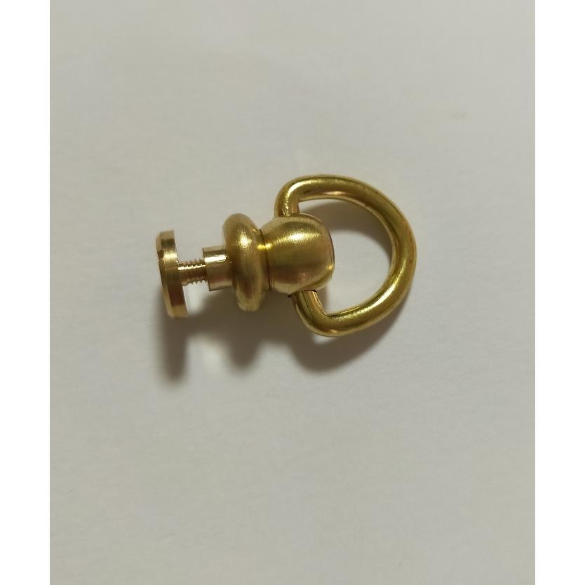 ネジ式 手カン　真鍮製　一個入  大Dカン　小Dカン　三角カン　ネジタイプ 持ち手 金具 カシメ 取り手　ドロップハンドル　回転式 |  | 08