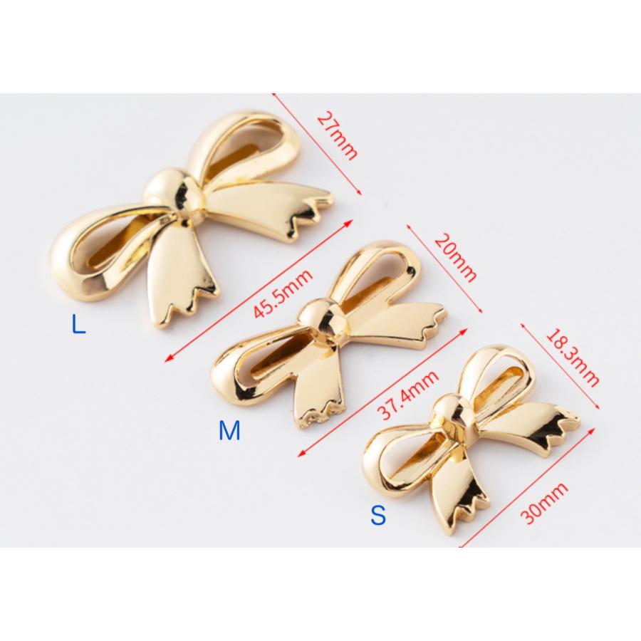 蝶結びタグ　飾り　金属銘板、ネームプレート ハンドメイドタグ　1個入り |  | 01