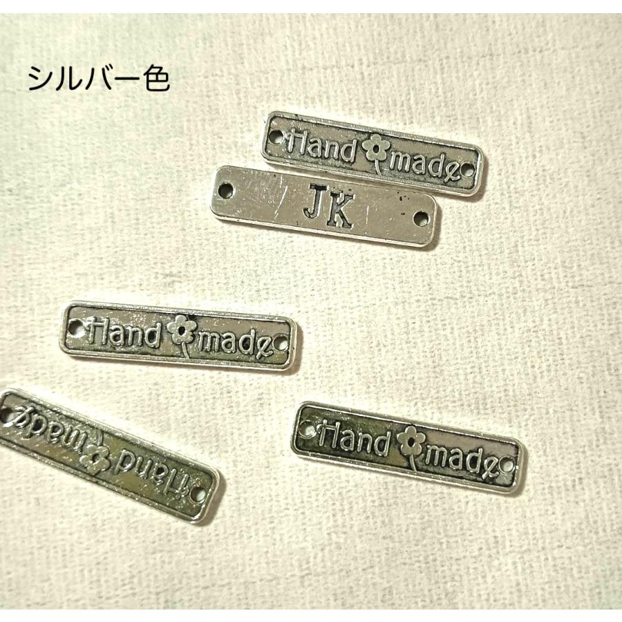 タグ、金属銘板、ネームプレート ハンドメイドタグ　handmadeタグ　5個入り |  | 04
