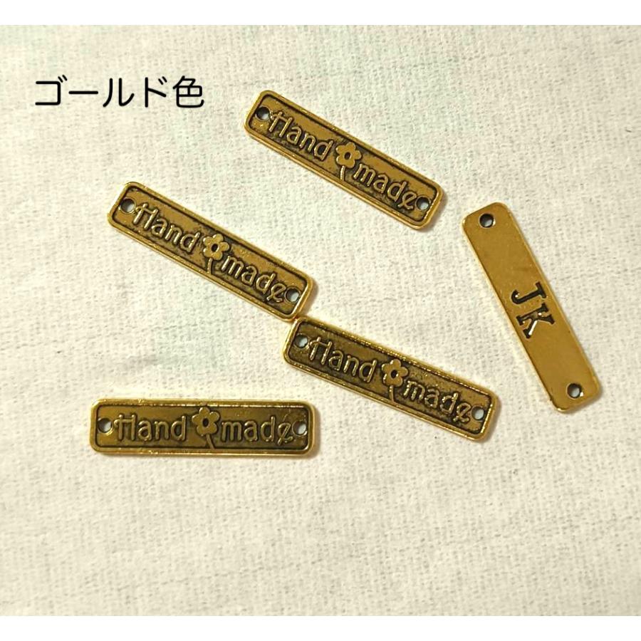 タグ、金属銘板、ネームプレート ハンドメイドタグ　handmadeタグ　5個入り |  | 05