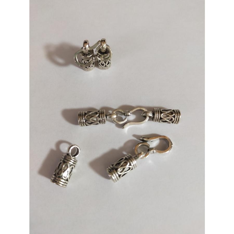 アクセサリーパーツ 繋ぎ金具 飾り彫り ハンドメイドパーツ 1セット