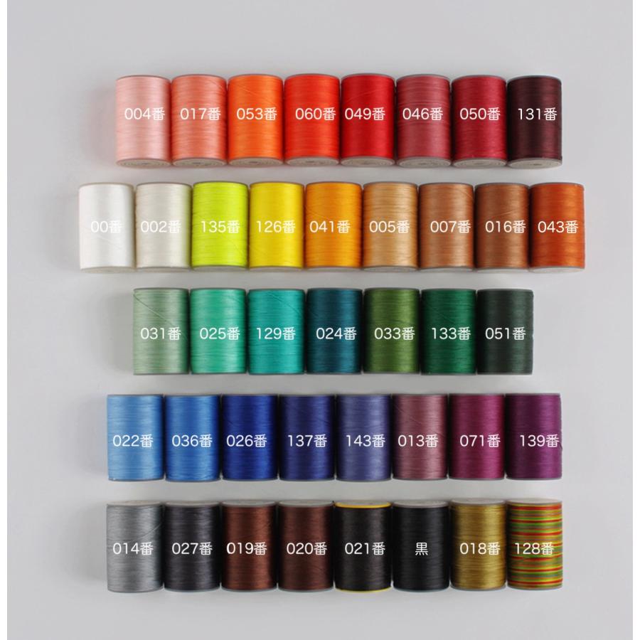 ろう引き糸　レザーコート手縫い 40色　80ｍ/巻　丸糸　幅0.45mm　 |  | 39