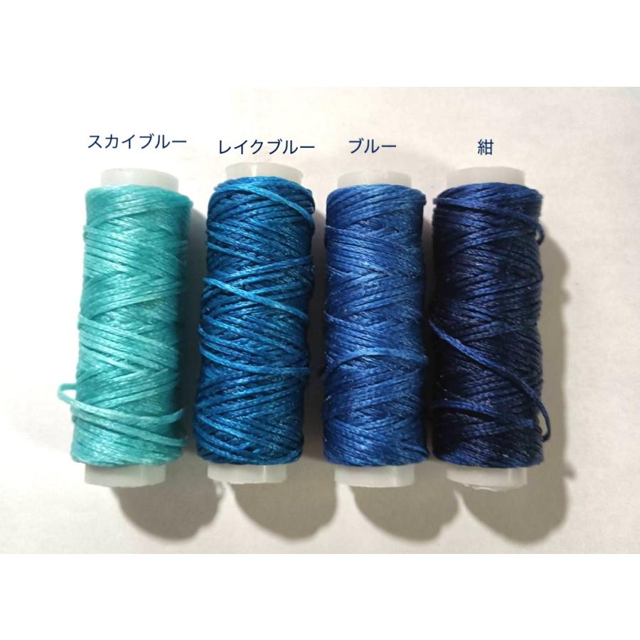 ろう引き糸　レザーコート手縫い　平糸　幅０.８mm |  | 07