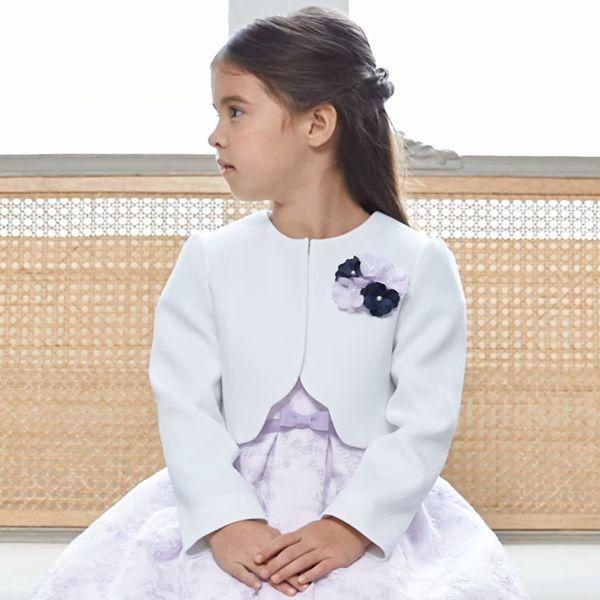 petit main Petit プティマイン レースOP+ノーカラーJKセット(120