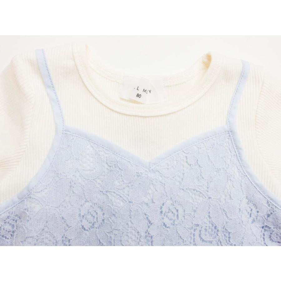 【60%OFF SALE セール】WILL MERY(ウィルメリー2021春夏)N24313 重ね着風レースワンピース(80,90,95,100,110,120,130cm)子供服 2021春物 長袖|dacco|02