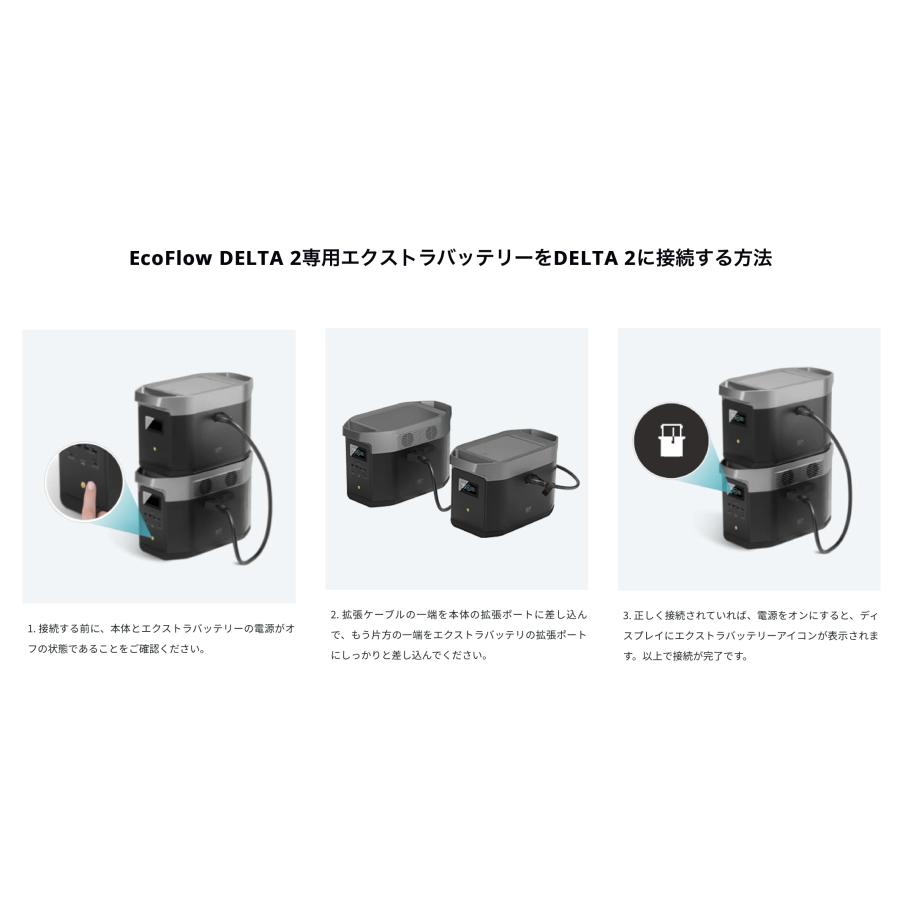 EcoFlow DELTA 2 専用エクストラバッテリー エコフロー 1024Wh ポータブル電源 車中泊 アウトドア インボイス対応 メーカー5年保証 : 4897082668688 : ダックス - 通販 - Yahoo!ショッピング EcoFlow DELTA 2 専用エクストラバッテリー エコフロー 1024Wh ポータブル電源 車中泊 アウトドア インボイス対応 メーカー5年保証 : 4897082668688 : ダックス - 通販 - Yahoo!ショッピング