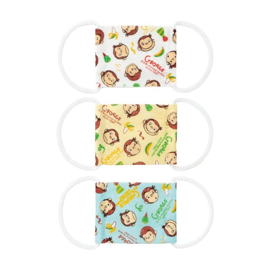 スケーター ガーゼミニマスク おさるのジョージ (3枚入) 2個セット 