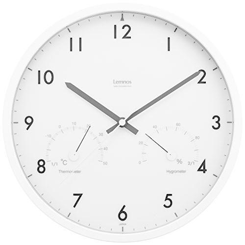 Lemnos 【驚きの値段】 あすつく Air clock 温湿度計付電波時計 BW ブラウン LC09-11W