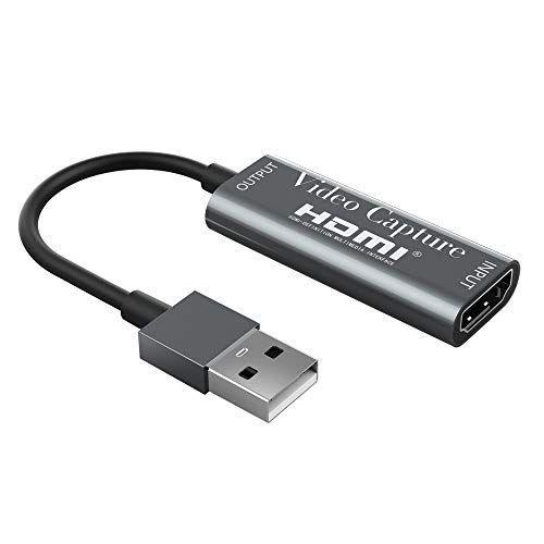 キャプチャーボード HDMI ビデオキャプチャカード ゲームキャプチャデバイス USB2.0対応 1080p 高画質 画面共有 HDMIルー