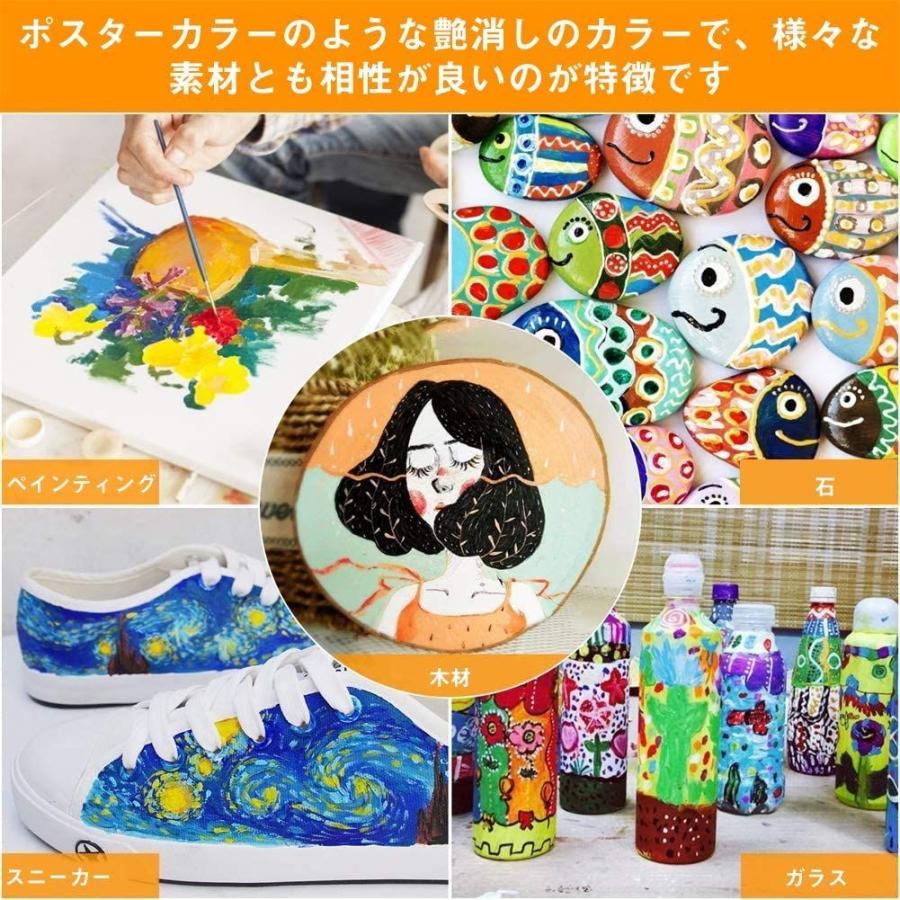 絵の具 24色 筆3本 パレット キャンバス付 0 4oz 12ml アクリル絵具セット チューブ 絵の具 水彩風 アクリルカラー 水彩画 Dack In 通販 Yahoo ショッピング