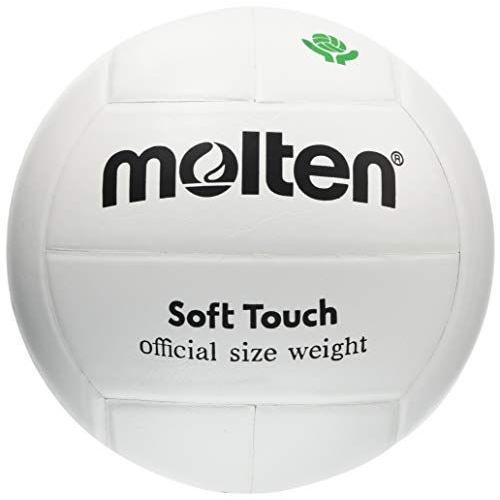 2573円 安心の定価販売 Molten モルテン バレーボール ソフトタッチ 4号球 天然皮革 白 Mtv4mp