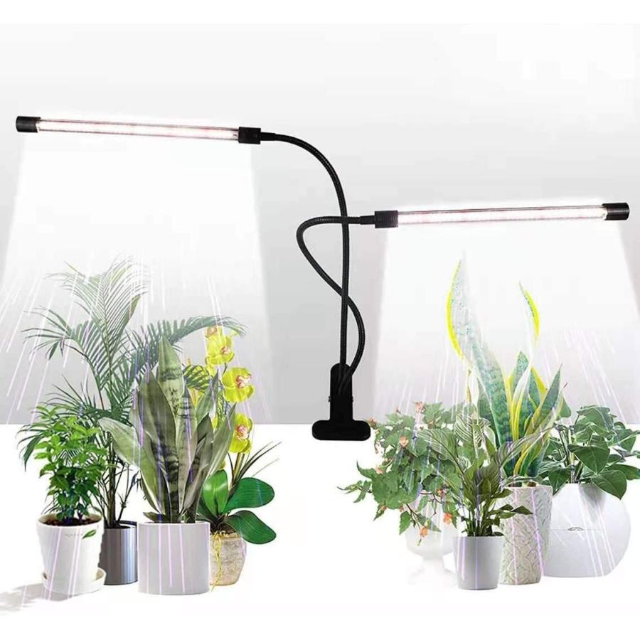 植物育成ライト植物成長ライトled植物ライト50w屋内植栽ライトタイミング機能 3h 9h 12h 6速調光と表示2ヘッド360 調 Dack In 通販 Yahoo ショッピング