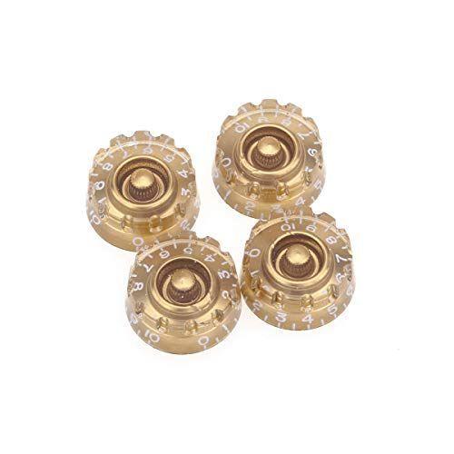 Musiclily Proインチ規格 ノッチドスピードノブ Usaレスポールスタイルのエレキギター用 ゴールド 4個セット Dack In 通販 Yahoo ショッピング