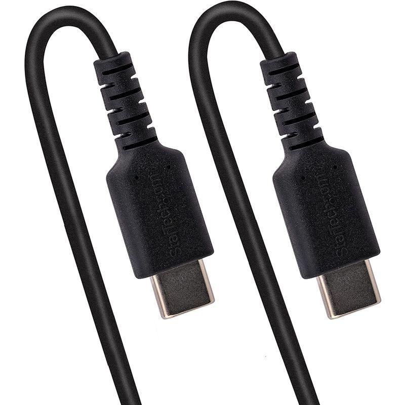 StarTech.com 高耐久USB-C ケーブル 1m コイル(伸縮)型/丈夫なアラミド 