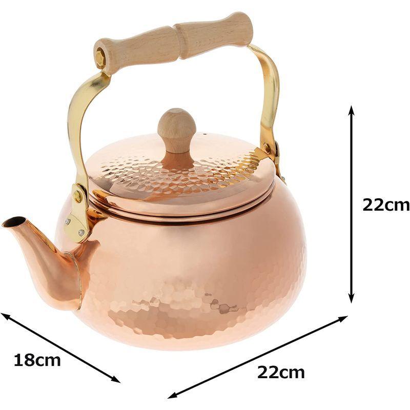 ナガオ 燕三条 純銅 やかん 2.4L 磨き剤付 日本製 4L 燕三条 純銅 やかん 磨き剤付 日本製 サイズ