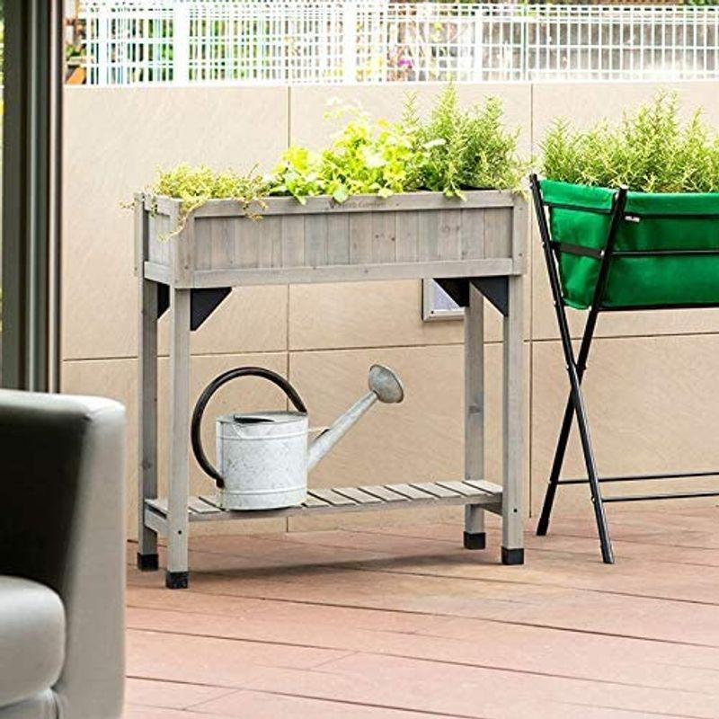 タカショー(Takasho) プランター レイズドベッド ハーブプランター スリム グレイウォッシュ WK-08FG Takasho プランター レイズドベッド ハーブプランター スリム グレイウォッシュ WK 08FG