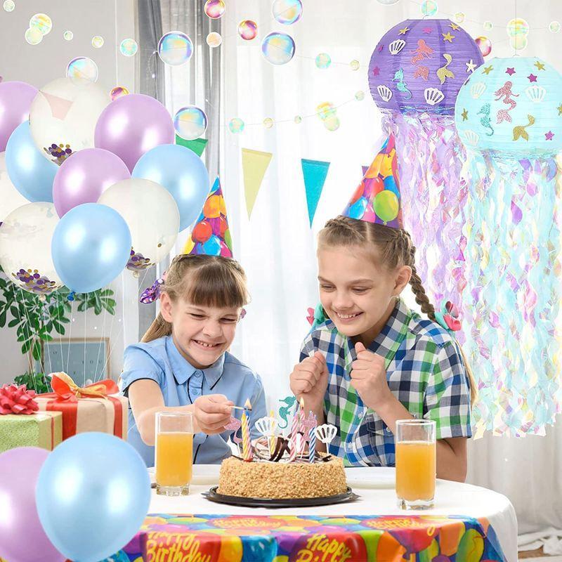Lihao 誕生日 飾り付け 女の子 人魚 57点セット バースデー 100日 夏祭り パーティー 飾り 装飾 デコレーション 風船 バンー Dack In 通販 Yahoo ショッピング