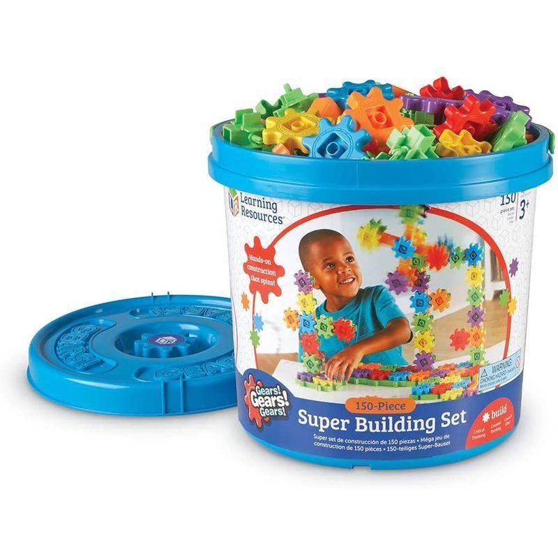 ラーニングリソーシズ おもちゃ 回転ブロック カラフルギアブロック スーパーセット歯車 150ピース LER9164 正規品 おもちゃ 回転ブロック カラフルギアブロック スーパーセット歯車 150ピース LER9164 正規品 30cm