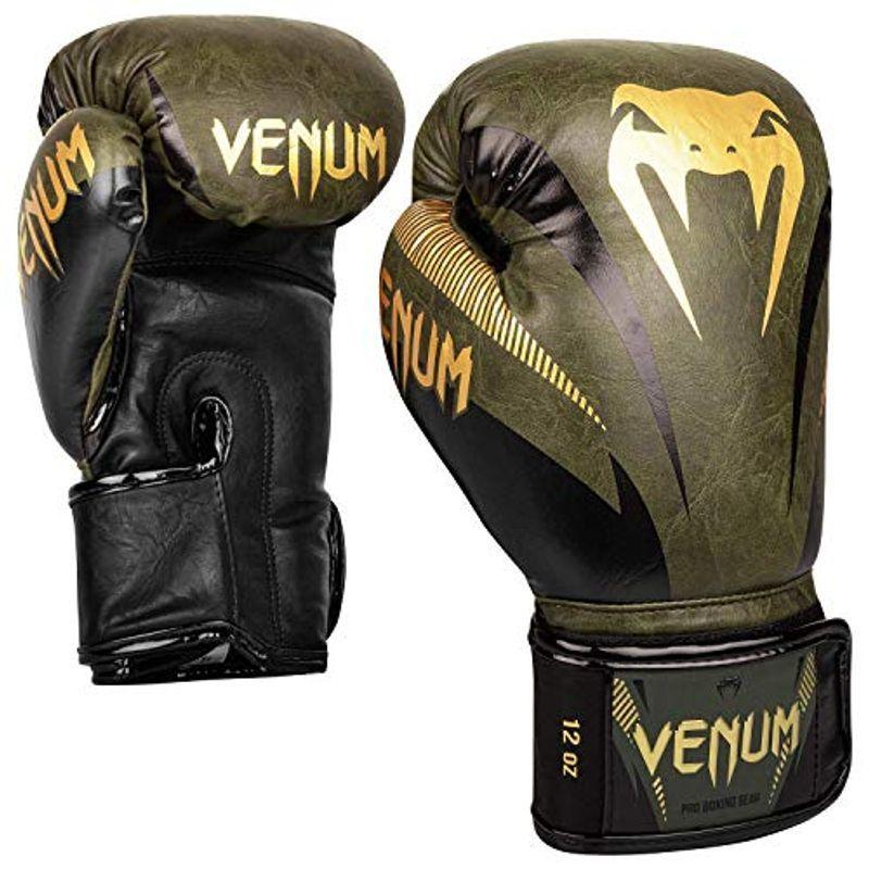 Venum インパクト ボクシンググローブ Impact Boxing Gloves Khaki Gold (8oz)
