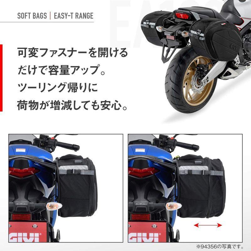 新品新品GIVI (ジビ) バイク用 サイドバッグ 各33~40L 容量可変式 左右