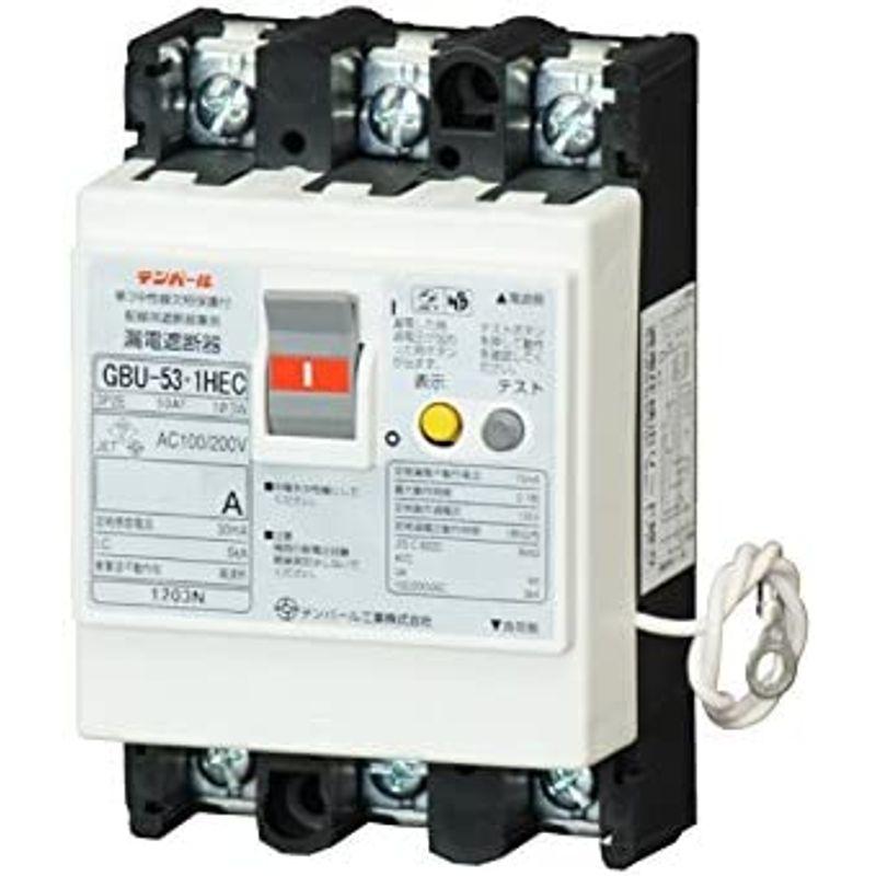 テンパール工業　漏電遮断器　単3中性線欠相保護付　過電圧検出リード線付　U5301HEC3030