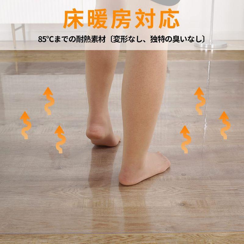 XinGe ダイニングマット クリア PVC 床 保護シート 200*300cm 厚さ1.5mm 特大サイズ 床を保護するダイニングマット ダイニングマット クリア PVC 保護シート 200*300cm 厚さ1 5mm 特大サイズ 床を保護するダイニングマット