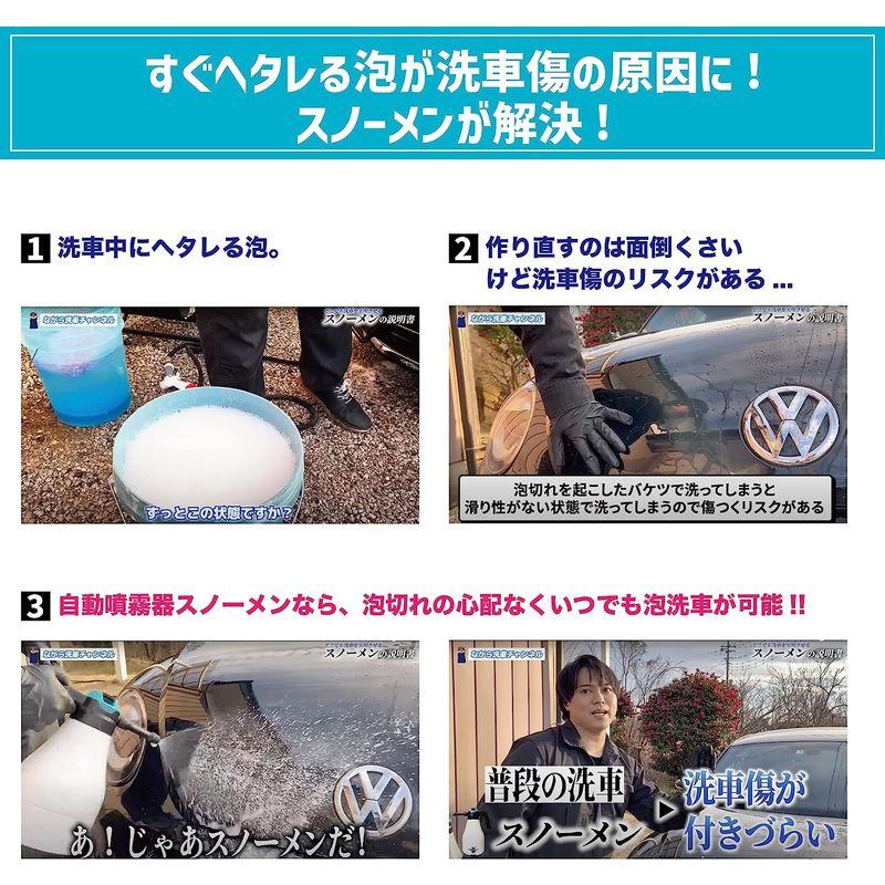 最大67％オフ！ながら洗車SNOWMEN 『どこでも洗車を実現させる雪男が