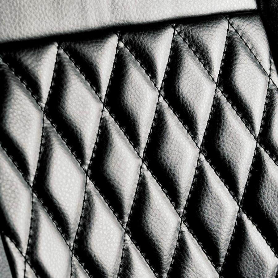 DA64W系エブリィワゴン D.A.D ラグジュアリー センターキルティングシートカバー タイプモノグラムレザー 1台分 KS0302 DAD ギャルソン GARSON | ギャルソン | 02