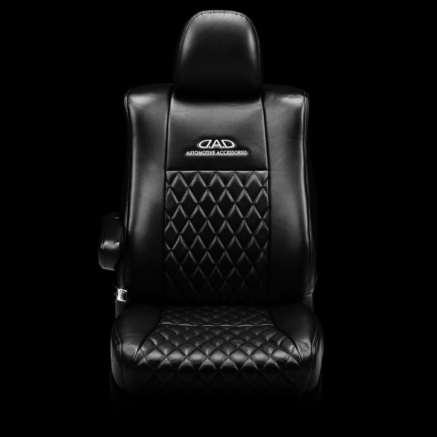 ZVW40W PRIUSα (プリウスα) 乗車定員:7人 D.A.D ラグジュアリー センターキルティングシートカバー カラーオールVブラック 1台分 DAD ギャルソン GARSON | ギャルソン | 01