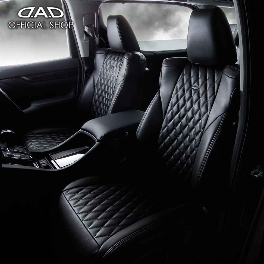 NCP/NSP14#系 ポルテ D.A.D シートカバー キルティング モデル カラーオールVブラック 1台分 DAD ギャルソン GARSON | ギャルソン