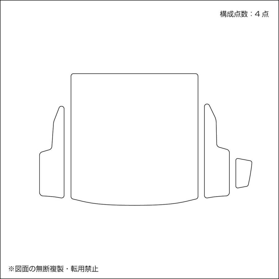 トヨタ RAV4 型式:MXAA52/MXAA54/AXAH52/AXAH54 年式:H31/4〜 ※4枚構成 D.A.Dラゲッジマットチェックモデル CTY0005 フロアマット DAD ギャルソン GARSON | ギャルソン | 09
