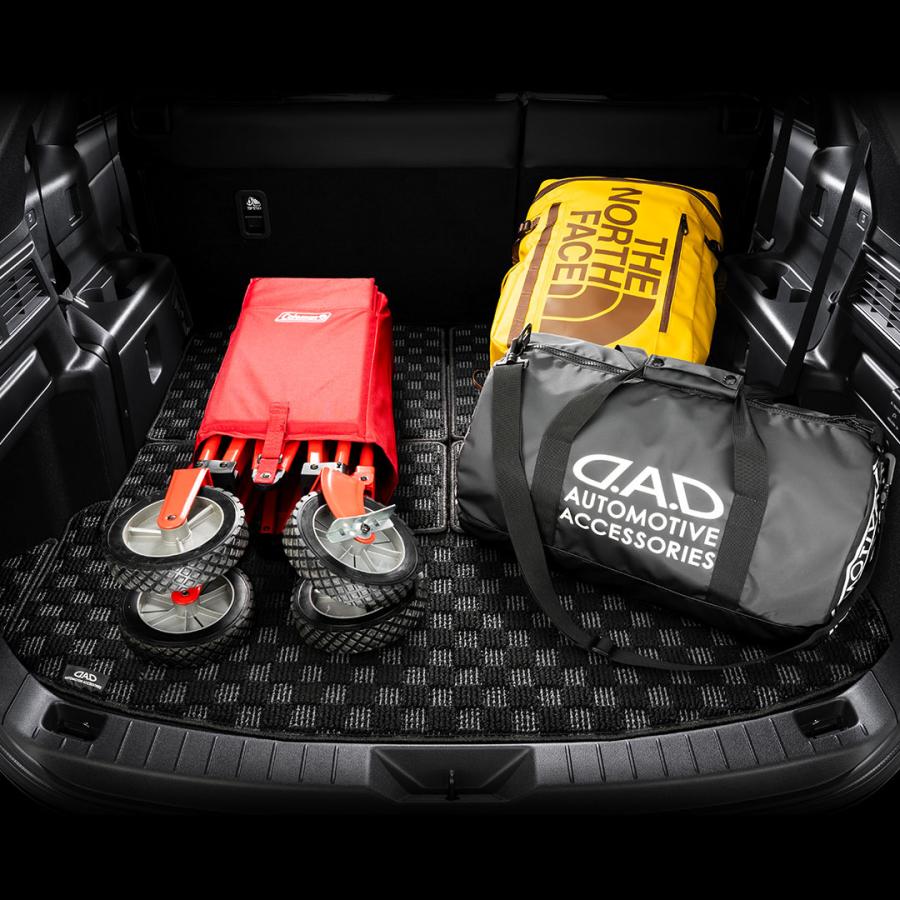 マツダ CX-80 型式：KL3P/KL3R3P/KL5S3P ※6枚構成/3列目シート以後 D.A.D ロングラゲッジマット チェックモデル DMZ0009 カーマット MAZDA フロアマット DAD | D.A.D | 03