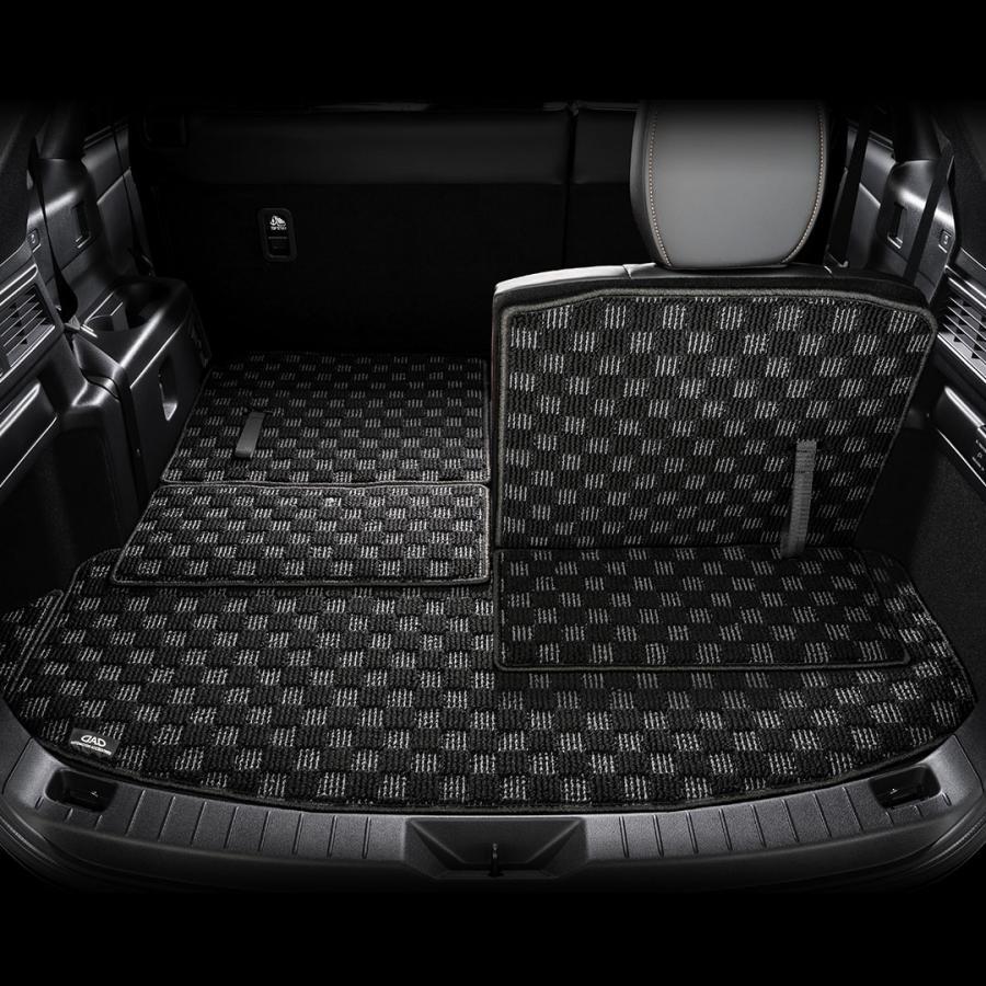 マツダ CX-80 型式：KL3P/KL3R3P/KL5S3P ※6枚構成/3列目シート以後 D.A.D ロングラゲッジマット チェックモデル DMZ0009 カーマット MAZDA フロアマット DAD | D.A.D | 04