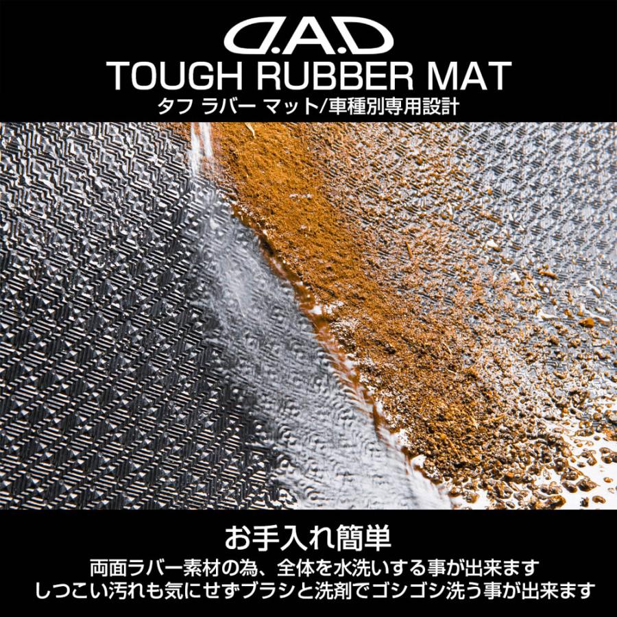 VOXY ヴォクシー AZR60G/65G 年式:H16/8〜H19/6 2列目タンブルシート/リアヒーター有 タフラバーマット 1台分 TY0188 | ギャルソン | 09