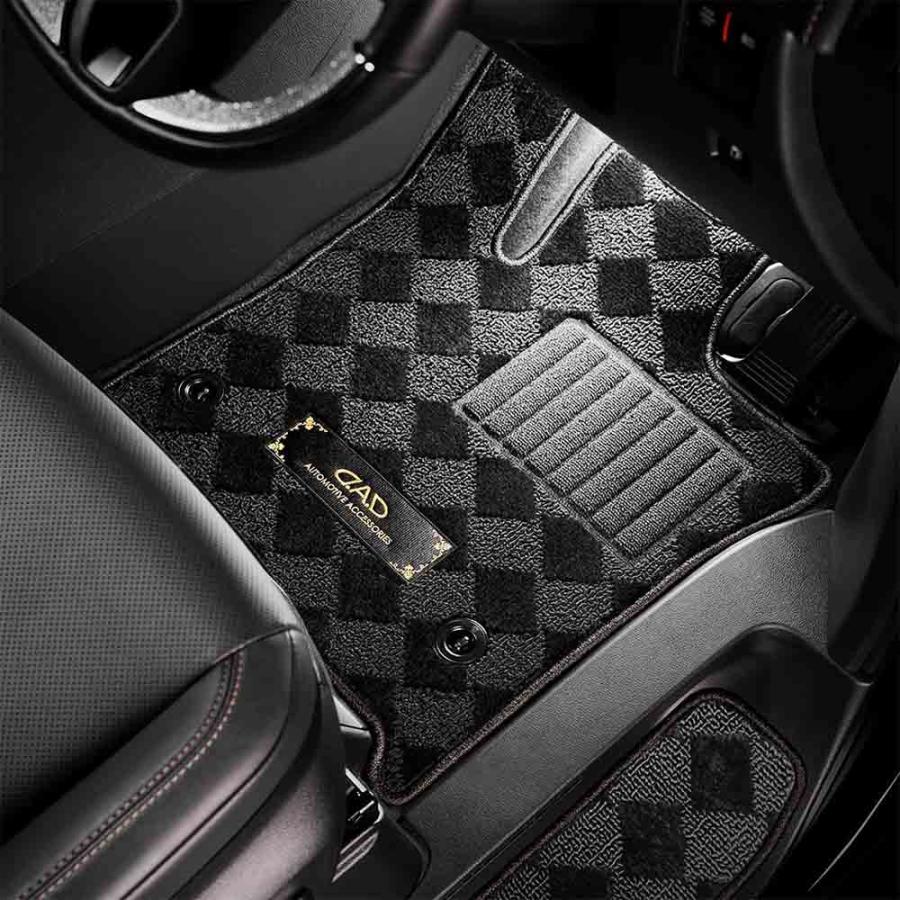 トヨタ FJクルーザー GSJ15W 年式:H22/12〜H30/1 D.A.D フロアマット ベガ デザイン ブラック/ベージュ 1台分 TY0010 | D.A.D | 02